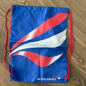 British airways drawstring bag